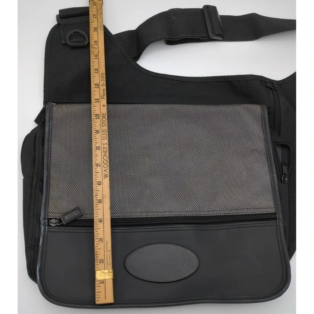 Vtg Y2K Messenger Sling Bag Multi Pocket Adjustable Strap Tech Tactical Gorpcore